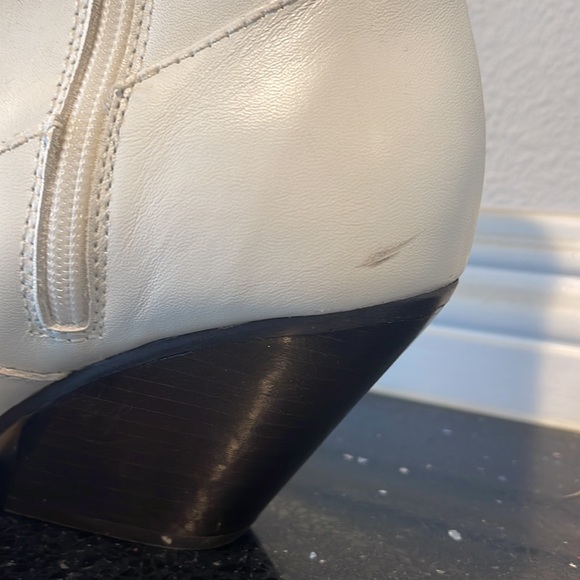 ZARA LEATHER COWBOY ANKLE BOOTS - Picture 4 of 8